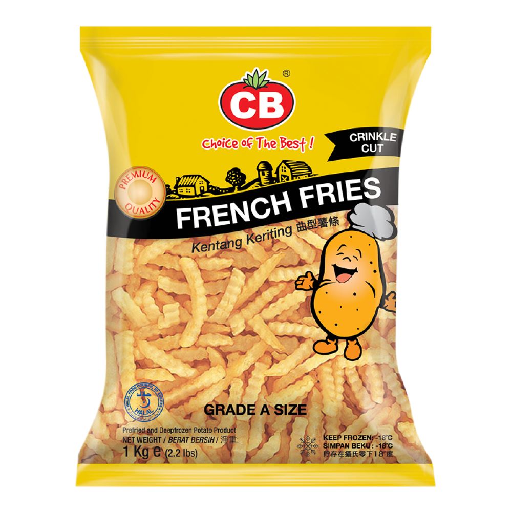 Cb French Fries Crinkle Cut 1kg