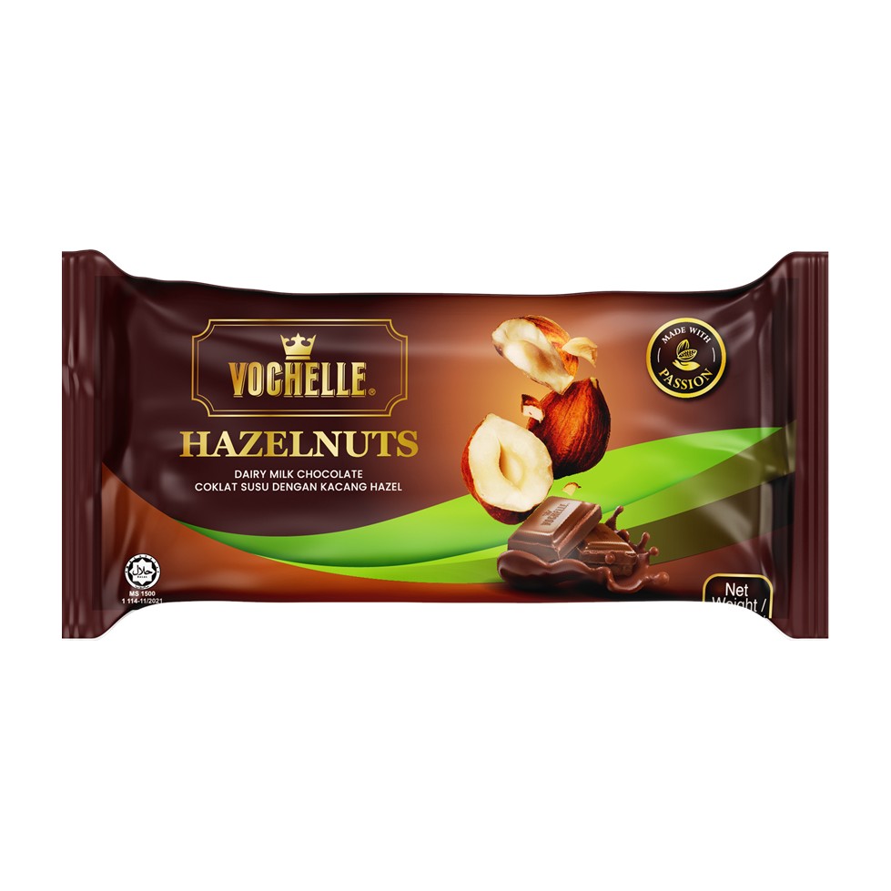 Vochelle Block Hazelnut 140g
