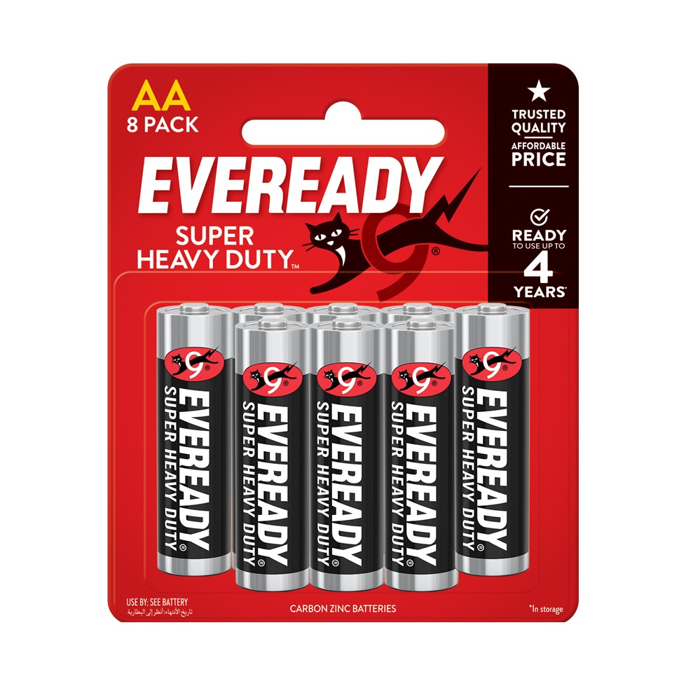 Eveready Shd Batteries 1215bp8 8aa