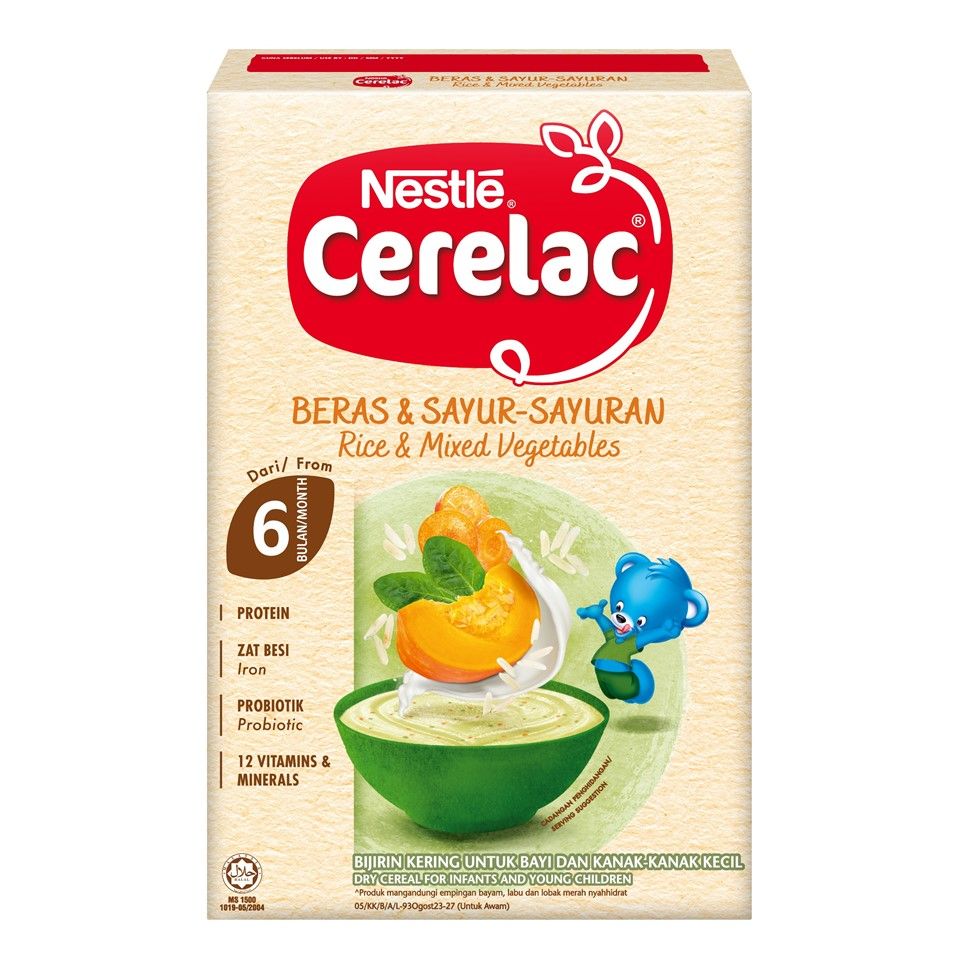 Nestle Cerelac Rice+mix Veg 250g