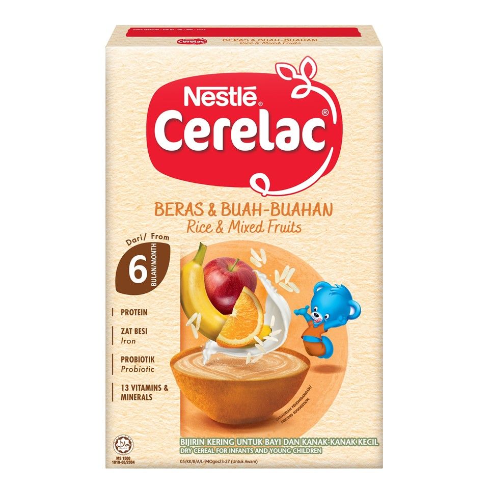 Nestle Cerelac Rice+mixed Fruits 250g