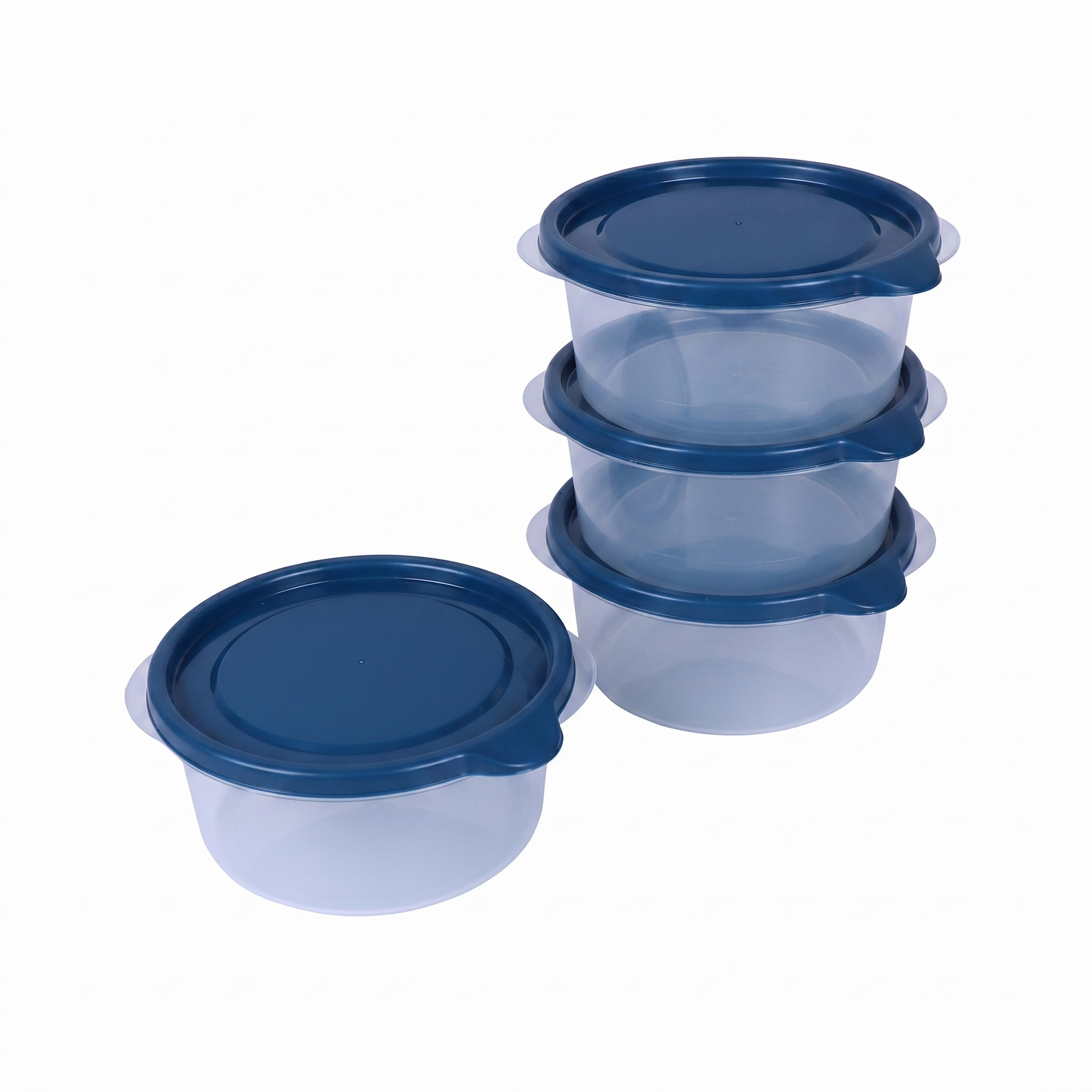 Inspire Round Food Storage Pack 4PCS Set 600ml W