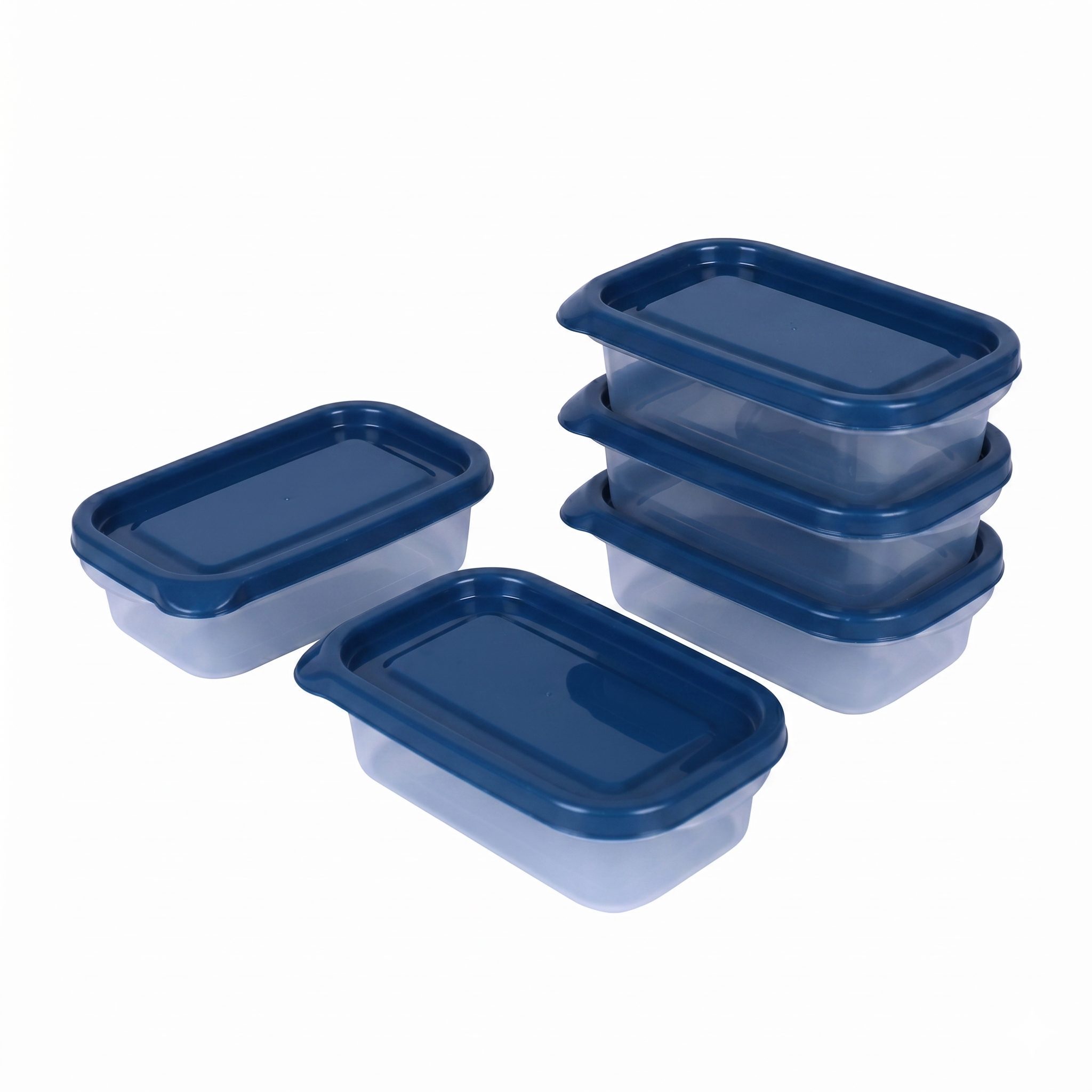 Inspire Rectangle Food Storage Pack 5PCS Set 225ml W