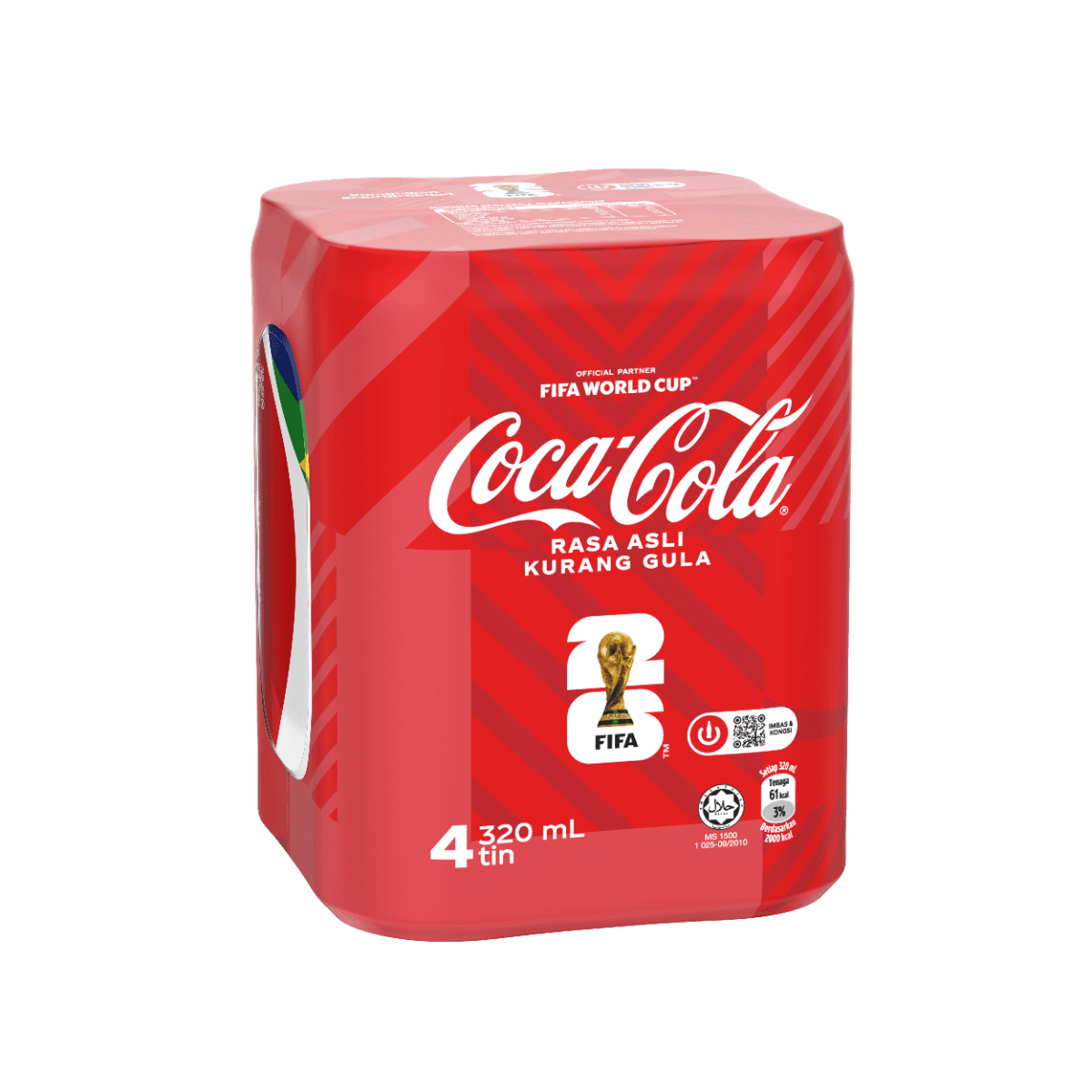 Coca Cola Carbonated Drink 4×320ml Regular