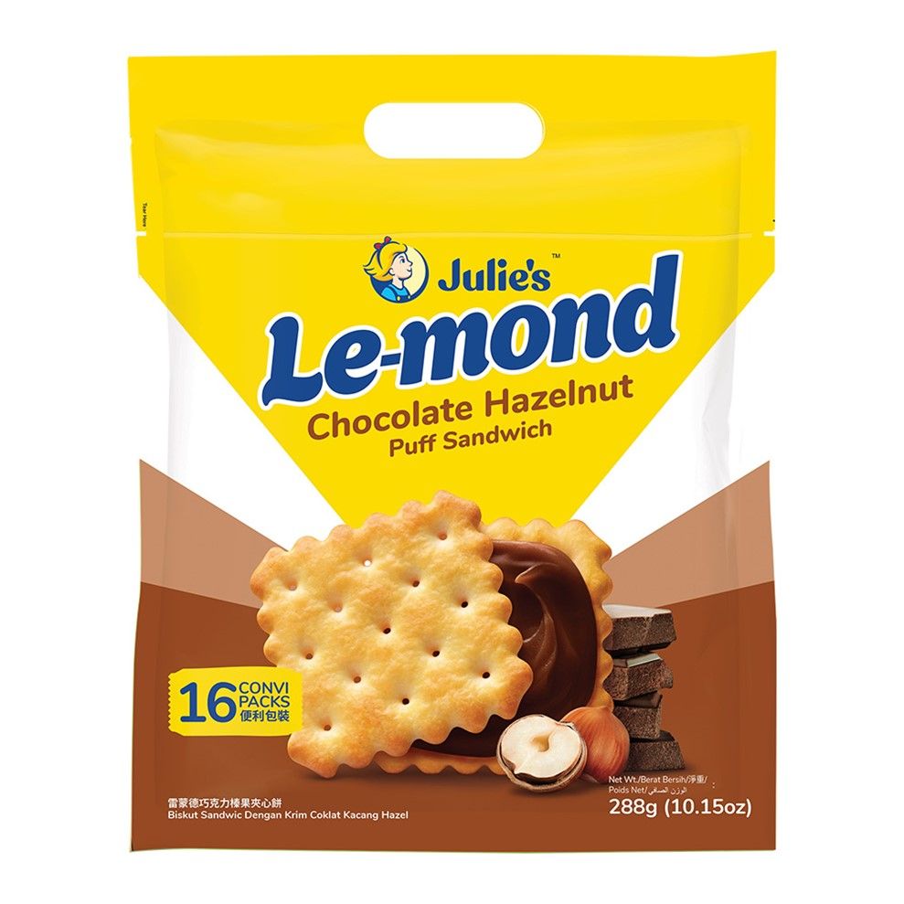 Julies Le-Mond Choco Hazel H/pack 288g
