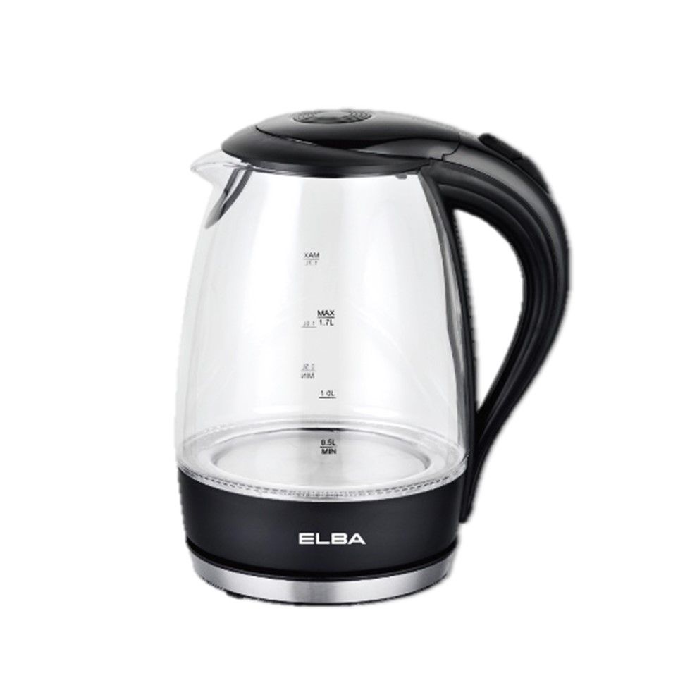 Elba Glass Jug Kettle Ejk-F1723g(bk)