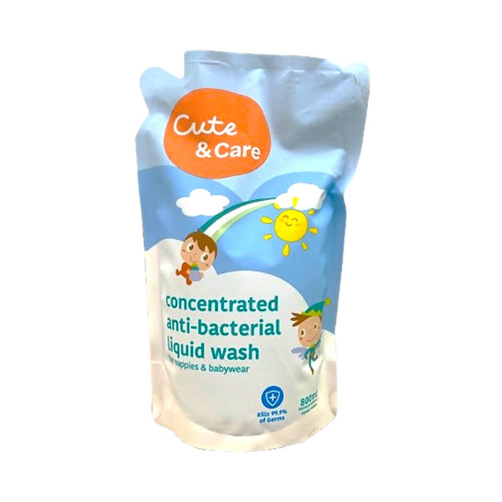 Cute+care Baby A.bac L.wash 800ml Refill