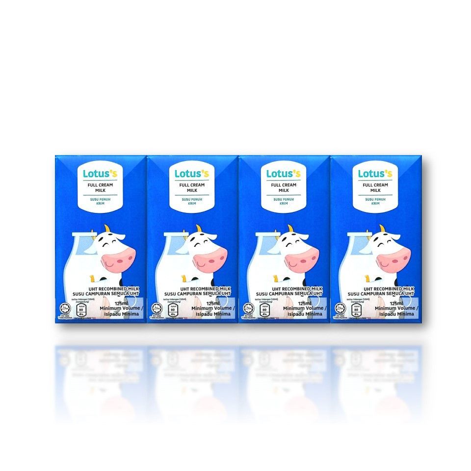 Lotuss Full Cream Milk UHT 125mlx4