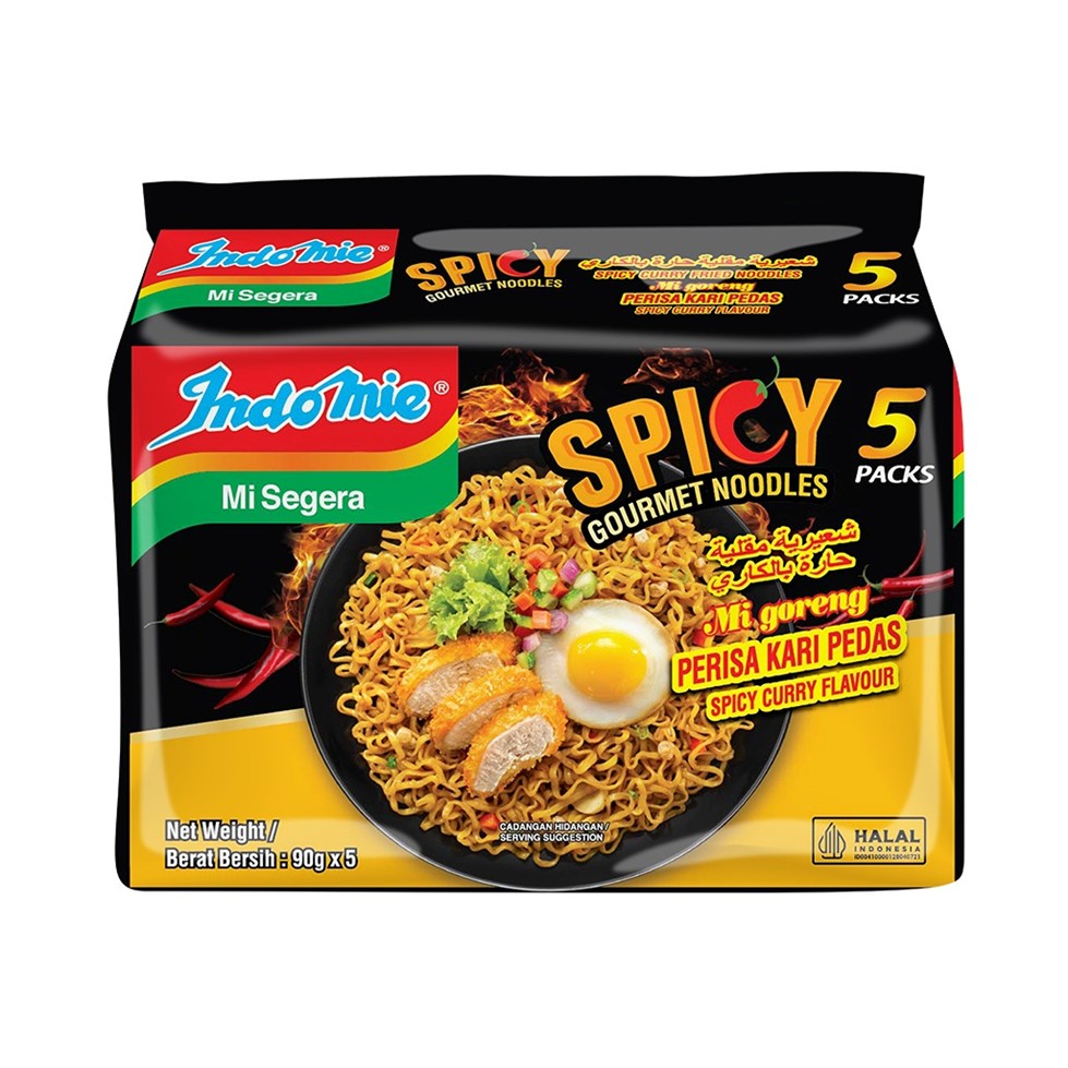 Indomie Mi Goreng Spicy Red Curry 5×90g