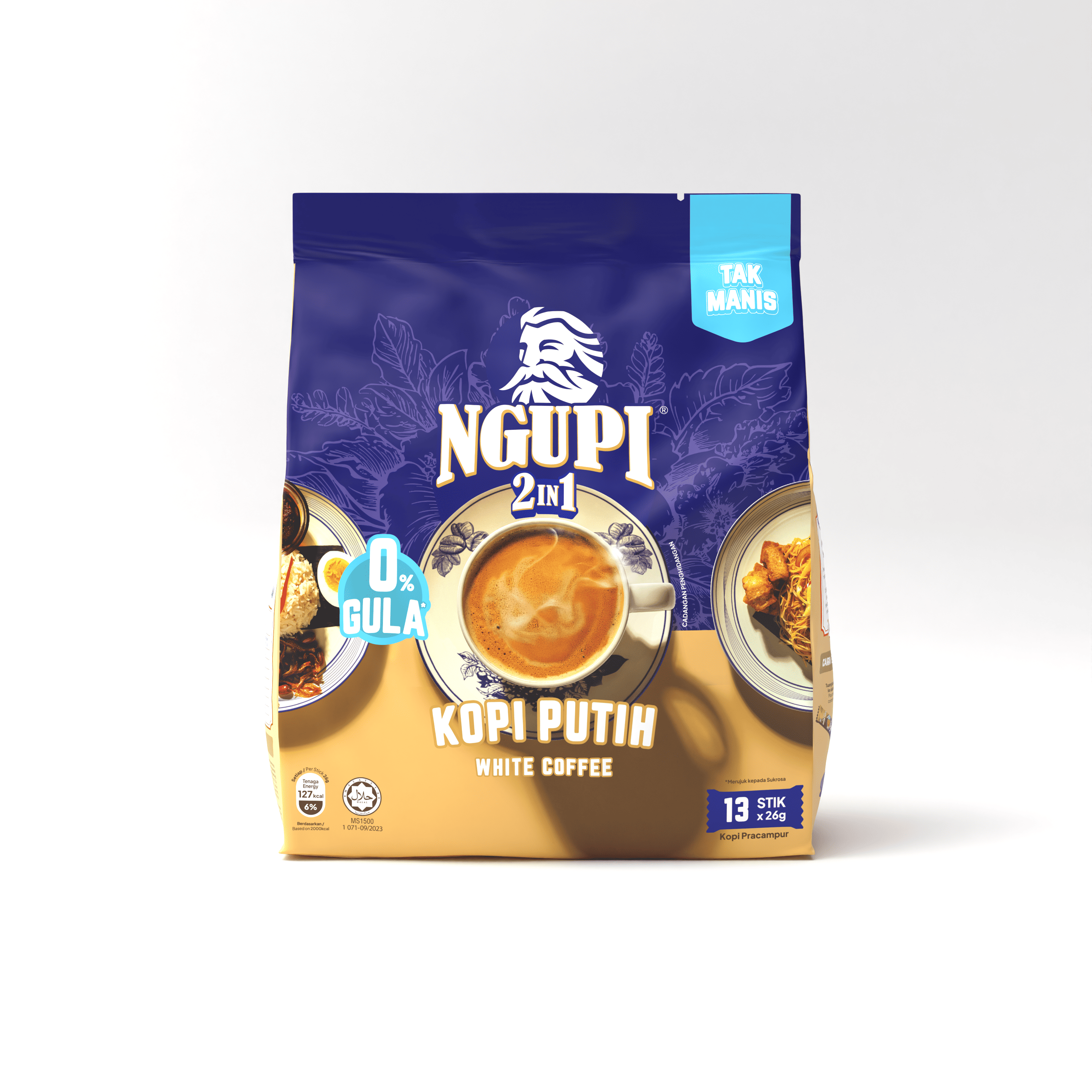 Zus Ngupi White Coffee 2in1 13×26g
