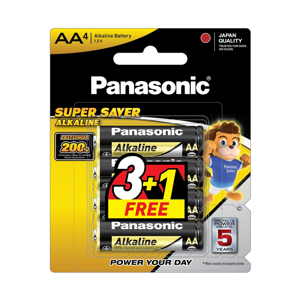 Pana Super Saver Lr6ytp/4b1f Alk Aa 3+1