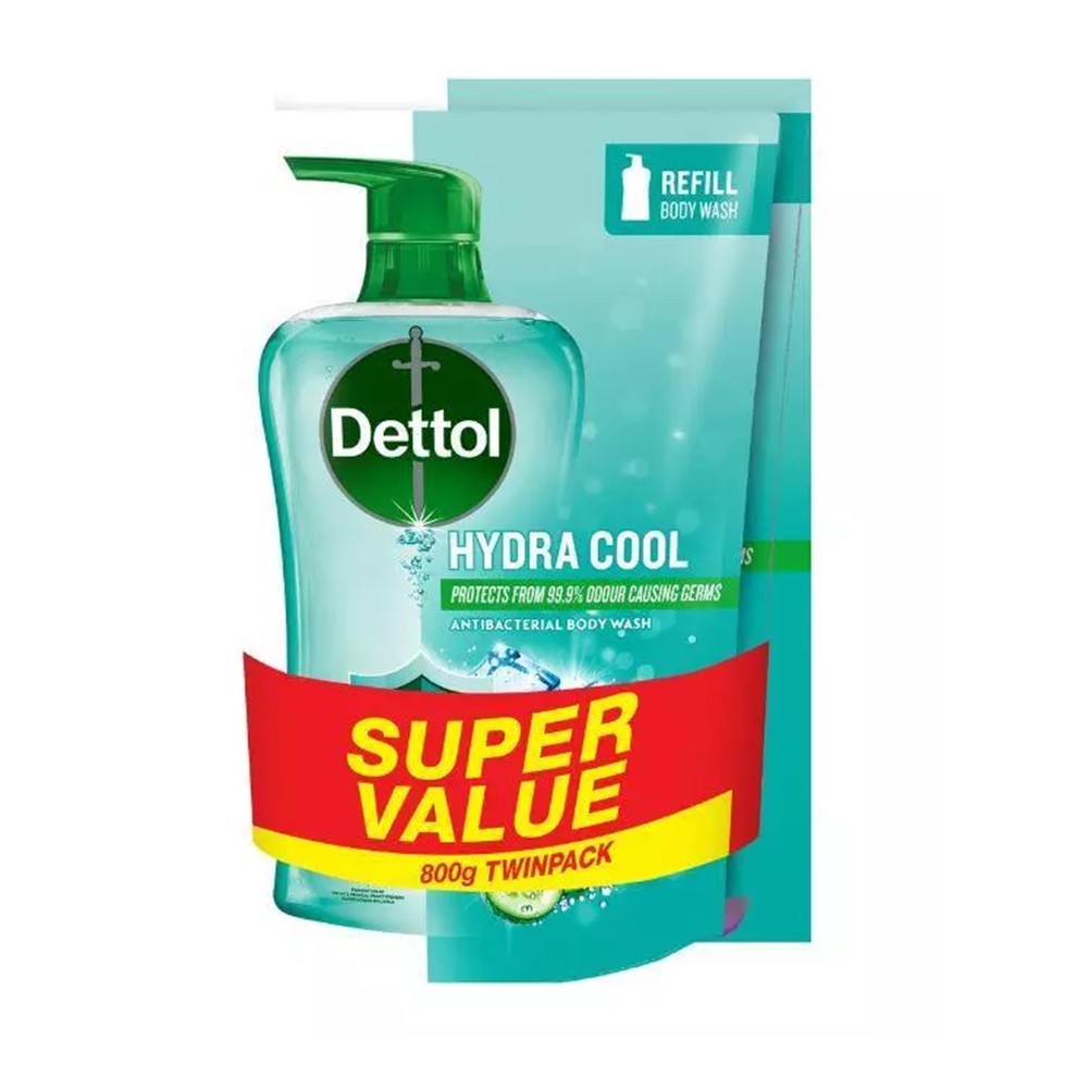 Dettol Bw Hydra Cool Refill 800-950gx2