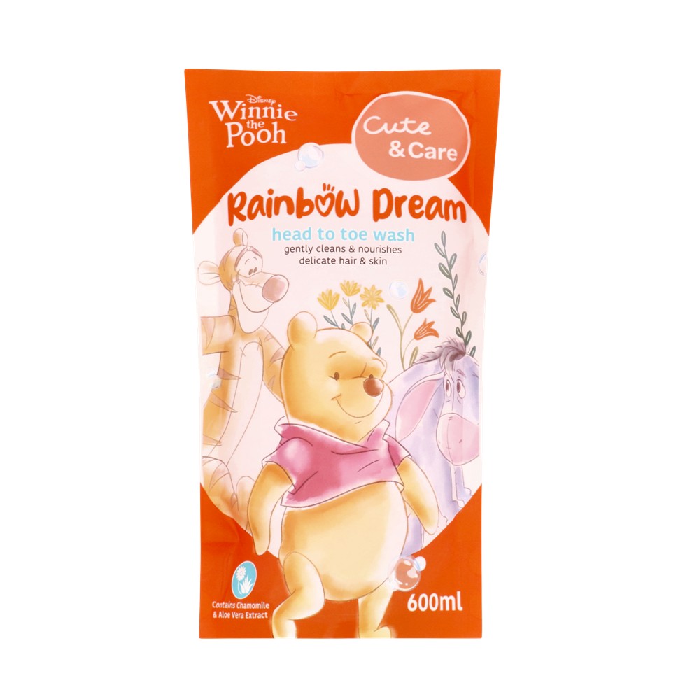 Cute+care Htt Wash Pch 600ml R/bow Dream