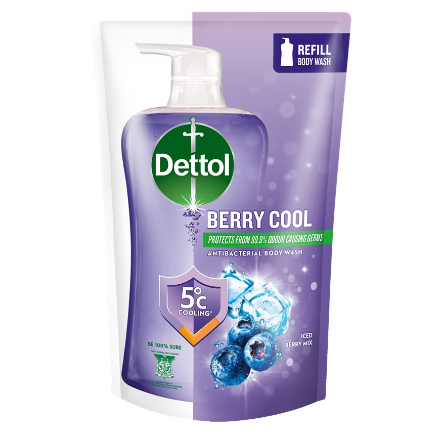 Dettol Bw Berry Cool Refill 800g-950g