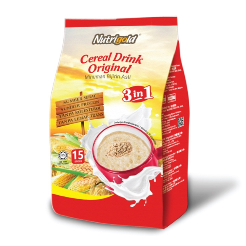 Nutrigold 3in1 Cereal Drink Original 28gx15s