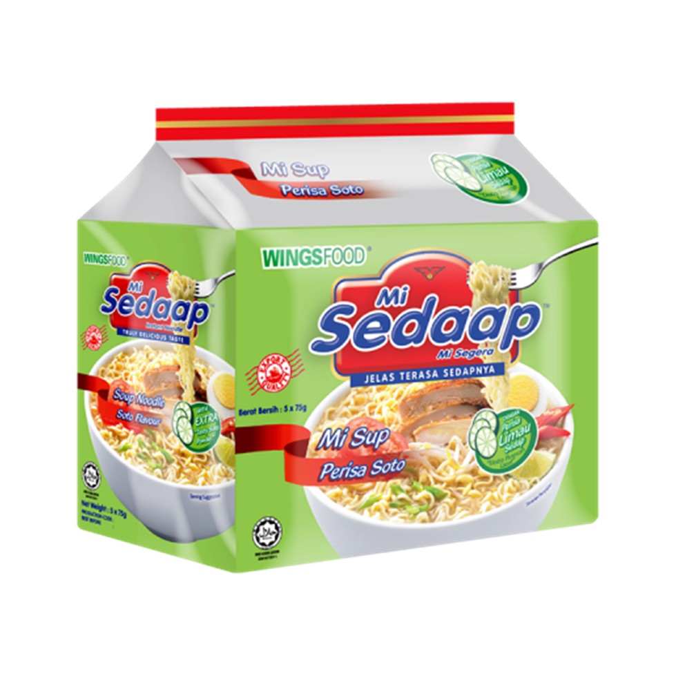 Mi Sedaap Mi Kuah Rasa Soto 5×75g