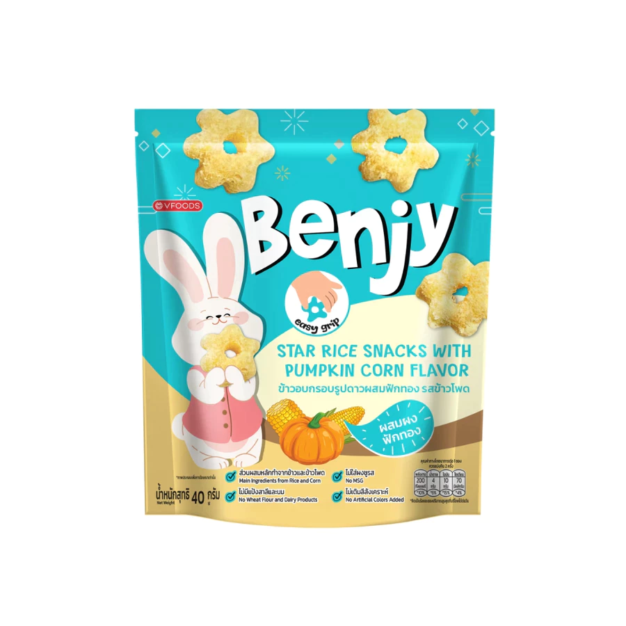 Benjy Stick Rice Snacks Pumpkin Corn 40g