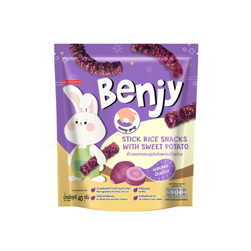 Benjy Stick Rice Snacks Sweet Potato 40g