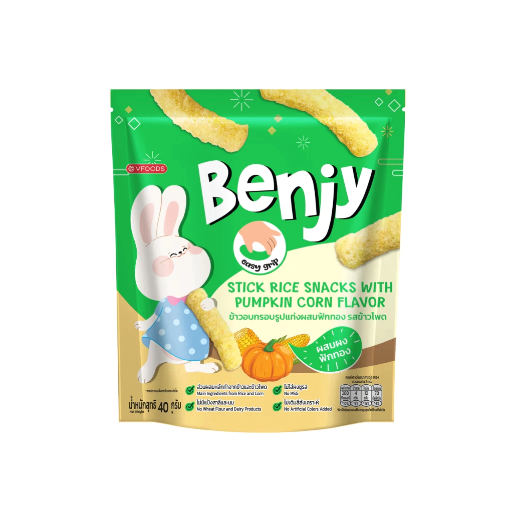 Benjy Star Rice Snacks Pumpkin Corn 40g