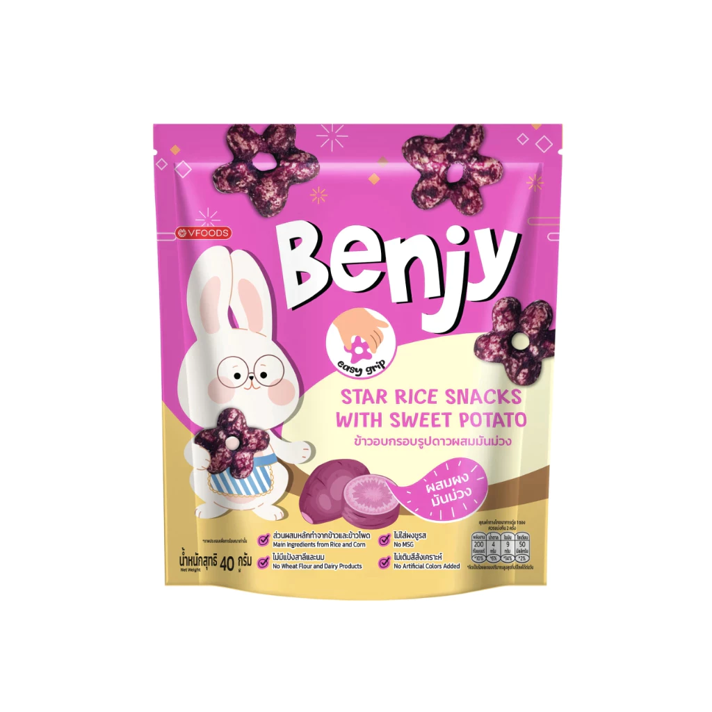 Benjy Star Rice Snacks Sweet Potato 40g